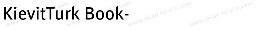 KievitTurk Book字体转换